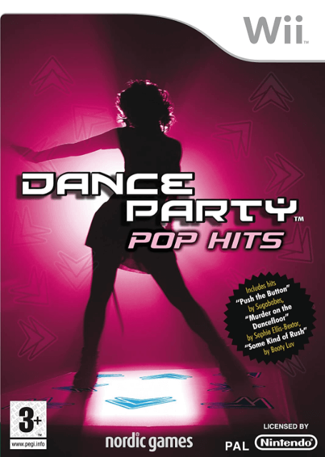 Dance Party Pop Hits box art for Wii